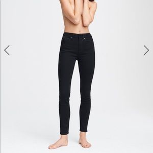Rag and bone Nina high rise skinny jeans black
